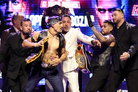 Teofimo Lopez loses his head and slaps Arnold Barboza Jr. in the face