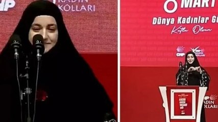 8 Mart etkinliğinde konuşan depremzede Pınar Arslan elindeki konuşma kağıdını yırttı