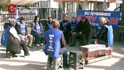 Temel Conta fabrikasında grev yapan kadın işçiler: "Biz kadınlar gerçekten güçlüyüz. Sadece sesimizi çıkartmayı bilelim ve o yüksek sesten korkmayalım""