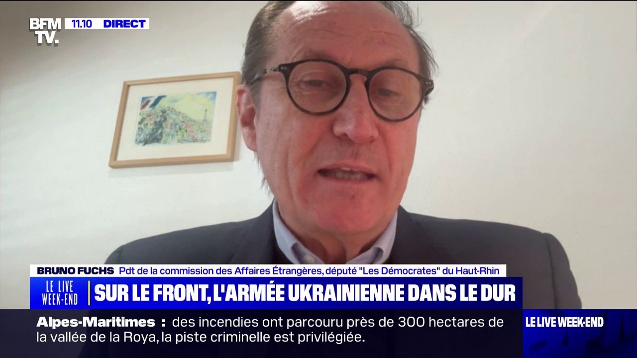 Ukraine: "Il y a une guerre mondiale pour la survie de l'Europe et de notre modèle démocratique", affirme Bruno Fuchs (Les démocrates)