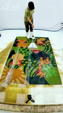 Satisfying Video - Cleaning Children's Carpets From Dirt - ASMR Carpet Cleaning #shorts