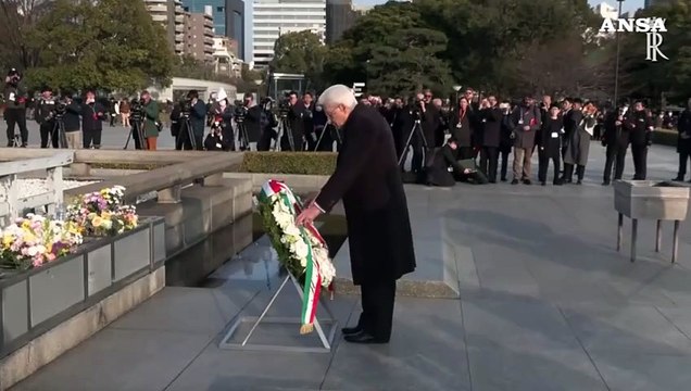 Il Presidente Mattarella al Memoriale della Pace di Hiroshima