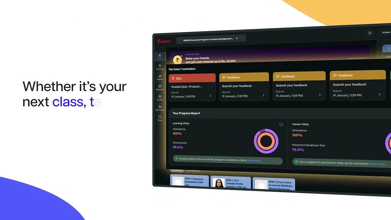 Discover VLearn Hero Vired's All-in-One Learning Platform