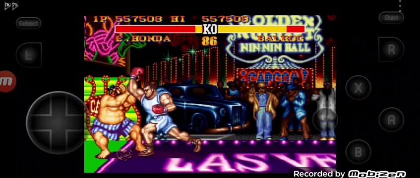 Street Fighter II Turbo: Hyper Fighting E. Honda vs Balrog luta completa