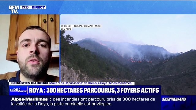 Incendies: le maire de Breil-sur-Roya a un fort sentiment qu'il y a un pyromane à l'œuvre dans le secteur