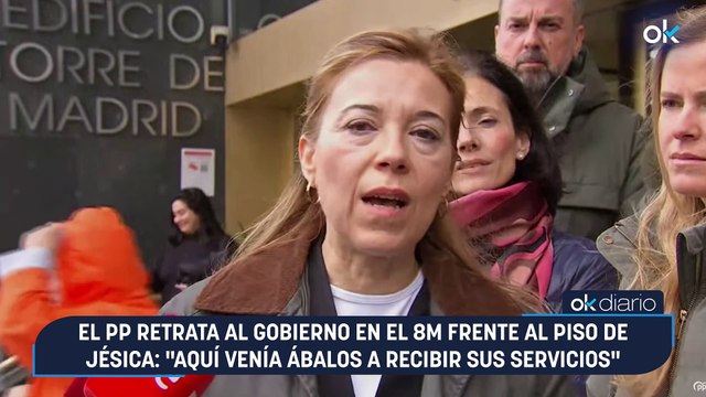 El PP retrata al Gobierno en el 8M frente al piso de Jésica: Aquí venía Ábalos a recibir sus servicios