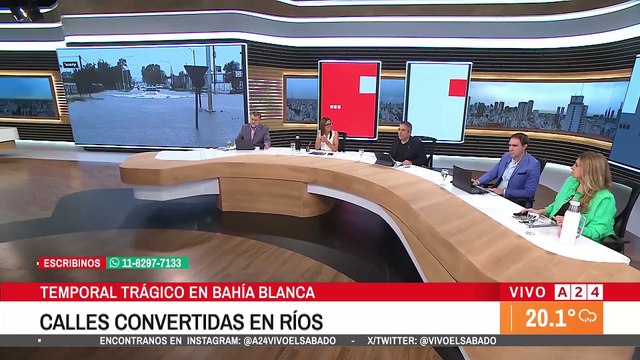 🔴 BAHÍA BLANCA: FEROZ INUNDACIÓN Y AL MENOS 10 MUERTOS
