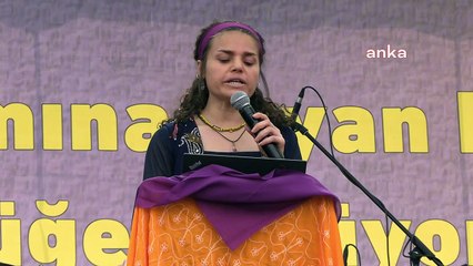 DEM Parti'nin 8 Mart etkinliğinde terörist başı Öcalan'ın mesajı okundu