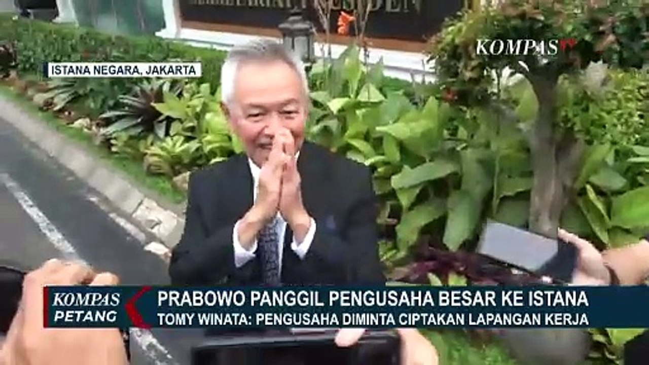 Tomy Winata soal Bertemu Presiden Prabowo di Istana: Pengusaha Diminta Ciptakan Lapangan Kerja