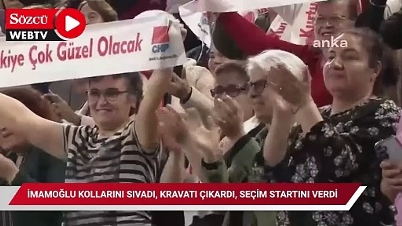 Ekrem İmamoğlu kollarını sıvadı, kravatı çıkardı, seçim startını verdi