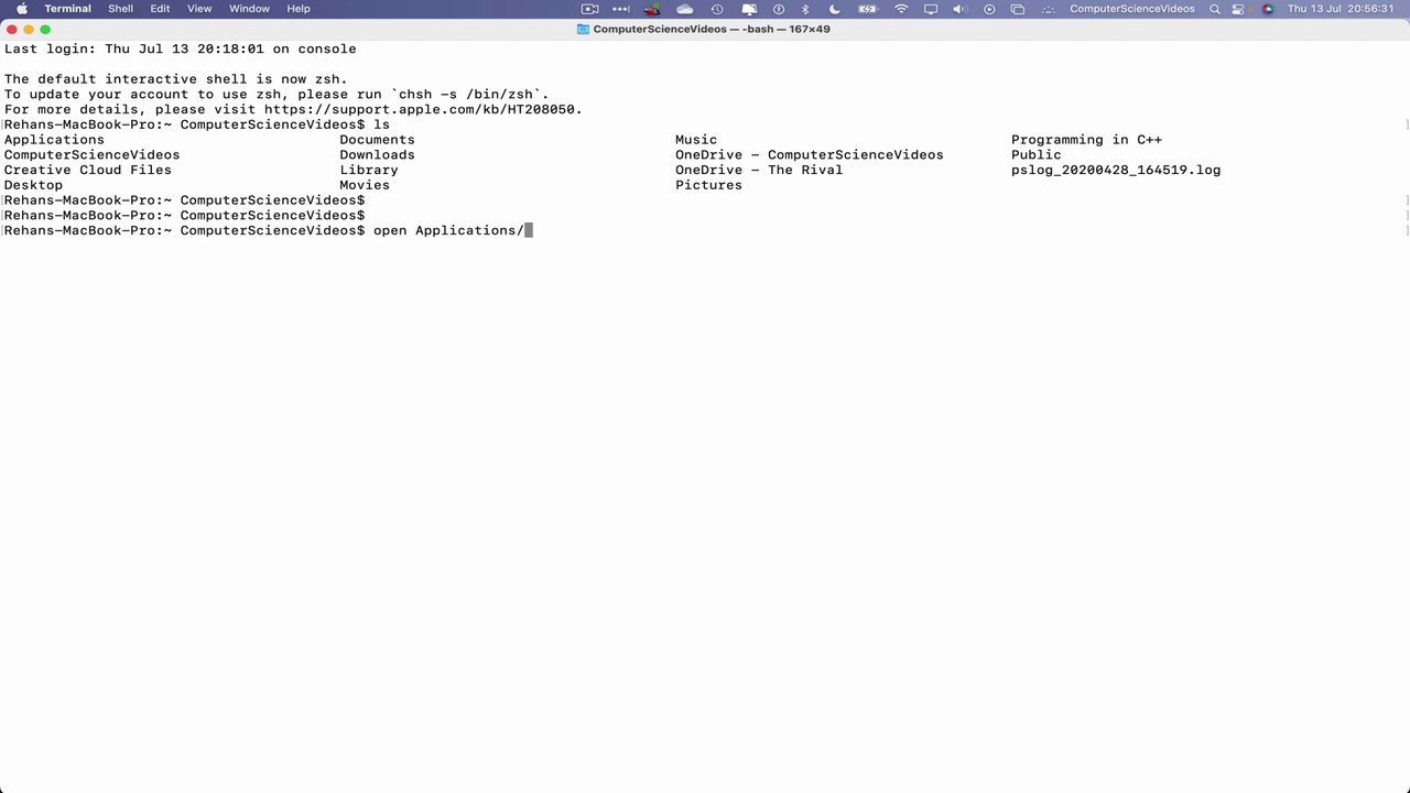 Use this TERMINAL COMMAND to Open the Applications Folder on Finder Using a Mac - Basic Tutorial