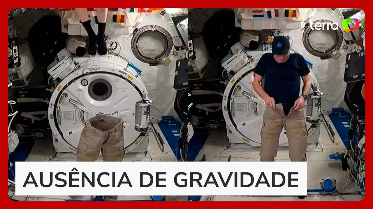 Astronauta da Nasa mostra como veste as calças na microgravidade e viraliza