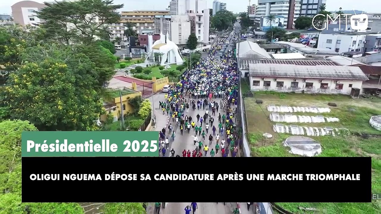 [#Reportage] Présidentielle 2025 : Oligui Nguema dépose sa candidature après une marche triomphale