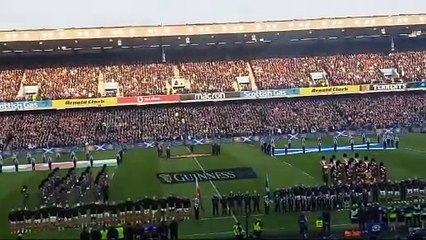 Flower of Scotland at Murrayfield