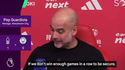 'Results will not come from the sky' - Guardiola demands reaction after Forest defeat