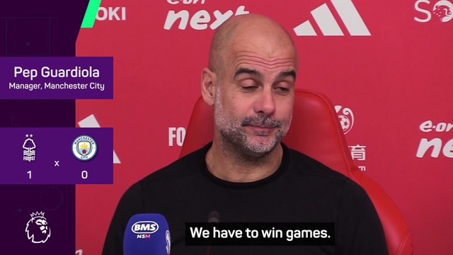 'Results will not come from the sky' - Guardiola demands reaction after Forest defeat