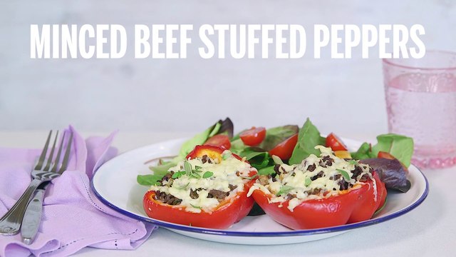 Minced Beef Stuffed Peppers | Recipe