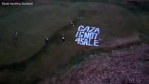 Donald Trump’s Scottish golf course Turnberry vandalised by pro-Palestine activists