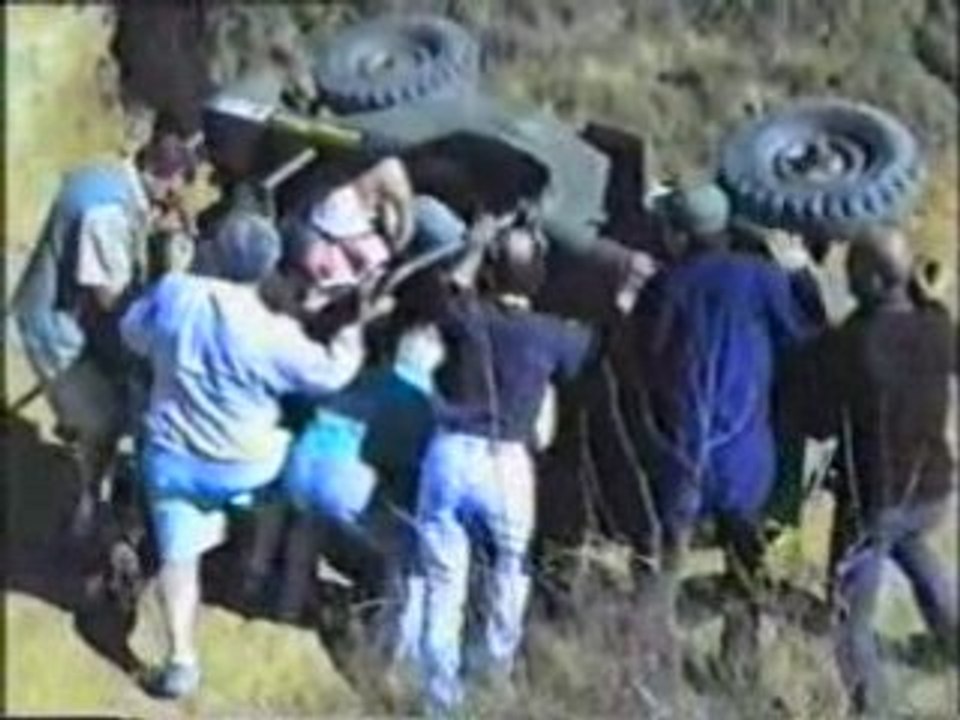 trial entre amis jeep retournement