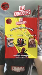 Jeu concours sur insta afin de gagner 3 goodies Deadpool !