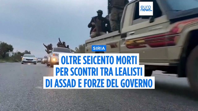 Siria: scontri tra lealisti di Assad e combattenti filogovernativi, almeno 600 morti