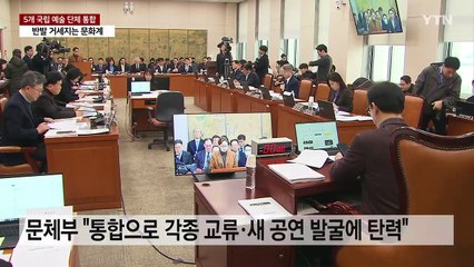 5개 국립 예술단체 '통합' 논란 확산...반발 거세지는 문화계 / YTN