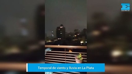 Así llegaba la tormenta a La Plata