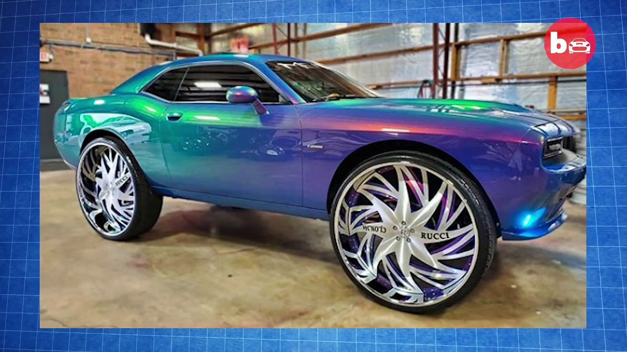 Customized Dodge Challenger Boasts MASSIVE 34-Inch Rims - video Dailymotion