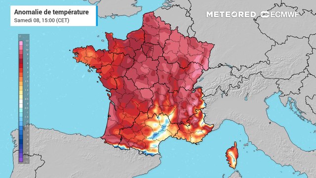 Encore une grande douceur ce dimanche après-midi au Nord et à l'Est de la France : parfois près de 20°C !