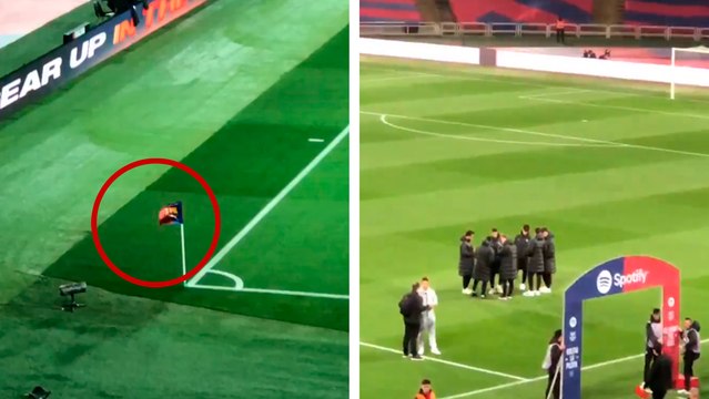 Barcelona: Fuertes vientos y mal clima en partido suspendido contra el Osasuna