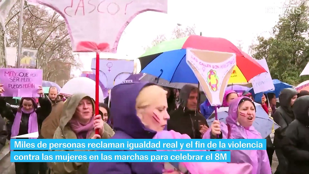 Recorrido por las manifestaciones del 8M en España - Vídeo Dailymotion