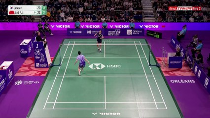 Le replay de An-Gao - Badminton - Orléans Masters