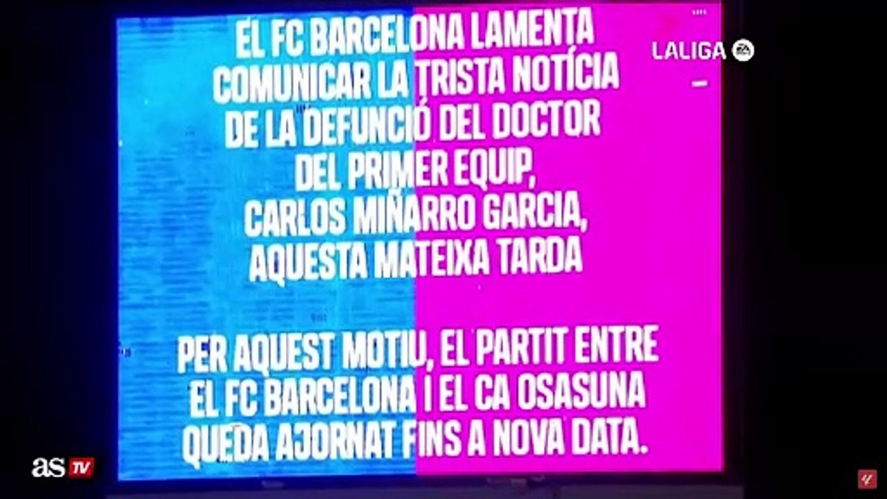 Muy duro: la primera imagen de los jugadores del Barça tras saberse la muerte de Miñarro