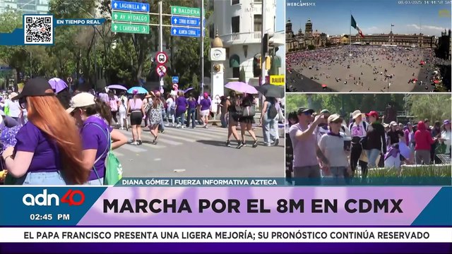 Así va la marcha del 8M por las calles de la Ciudad de México
