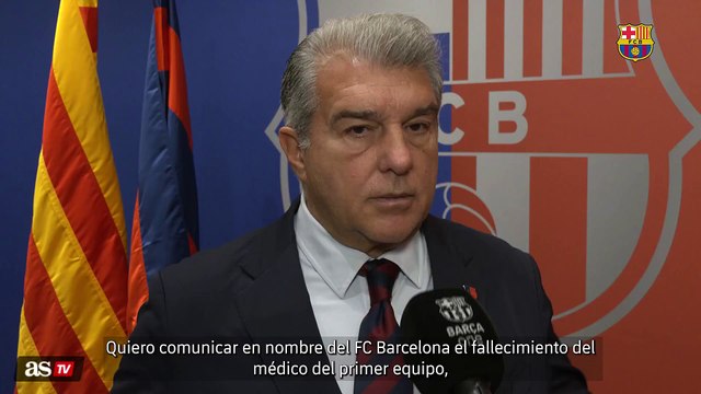 Declaración Laporta en español tras la muerte del doctor Miñarro