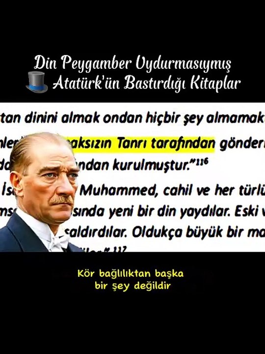 Din Peygamber Uydurmasıymış.._ Atatürk_ün Bastırdığı Kitaplar_