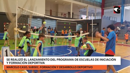 Se realizó el lanzamiento del programa de Escuelas de Iniciación y Formación Deportiva