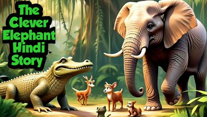 The Clever Elephant Hindi Story, Very Nice Story , Bedtime Stories,🌜🌛🌝🌟✨🌈🌅☁️🌝🌙🌠🌳🌲🌴🐊🐘🐘🐘🐊🐊