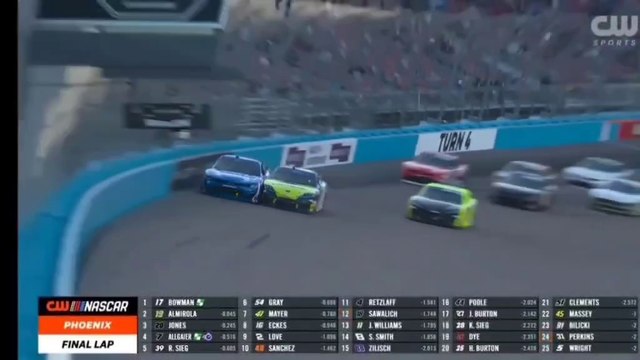 NASCAR Xfinity 2025 Phoenix Race Epic Finish Bowman Almirola
