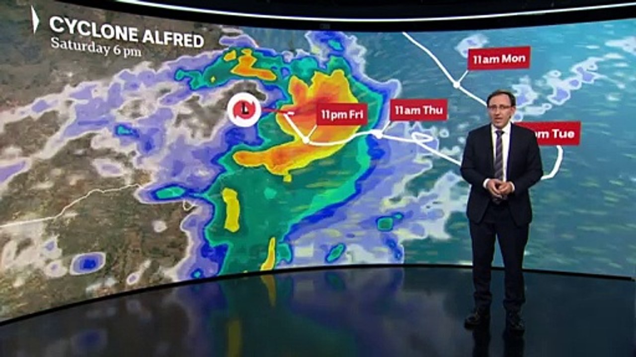 Tom Saunders gives update on ex-Tropical Cyclone Alfred
