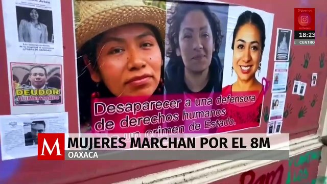 En Oaxaca, feministas se manifiestan en demanda de justicia para feminicidios