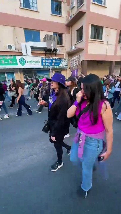 Marcha 8M en Hermosillo