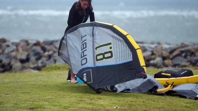Kitesurfers embrace strong winds from ex-tropical Cyclone Alfred