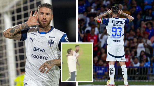 Sergio Ramos causa euforia en el duelo contra Monterrey y así se escabullen aficionados de Rayados al campo