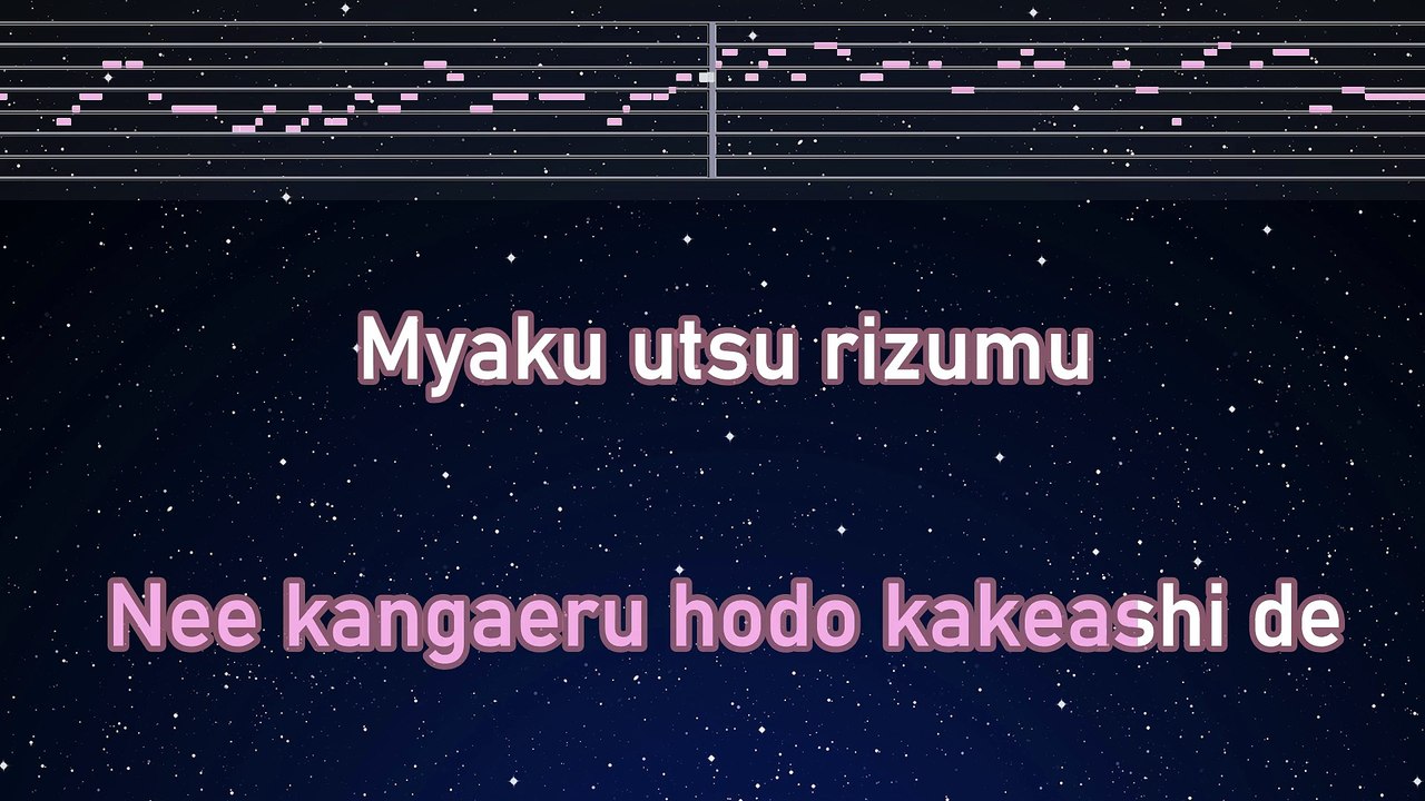 Karaoke♬ HEART BEAT - YOASOBI 【No Guide Melody】 Instrumental, Lyric Romanized