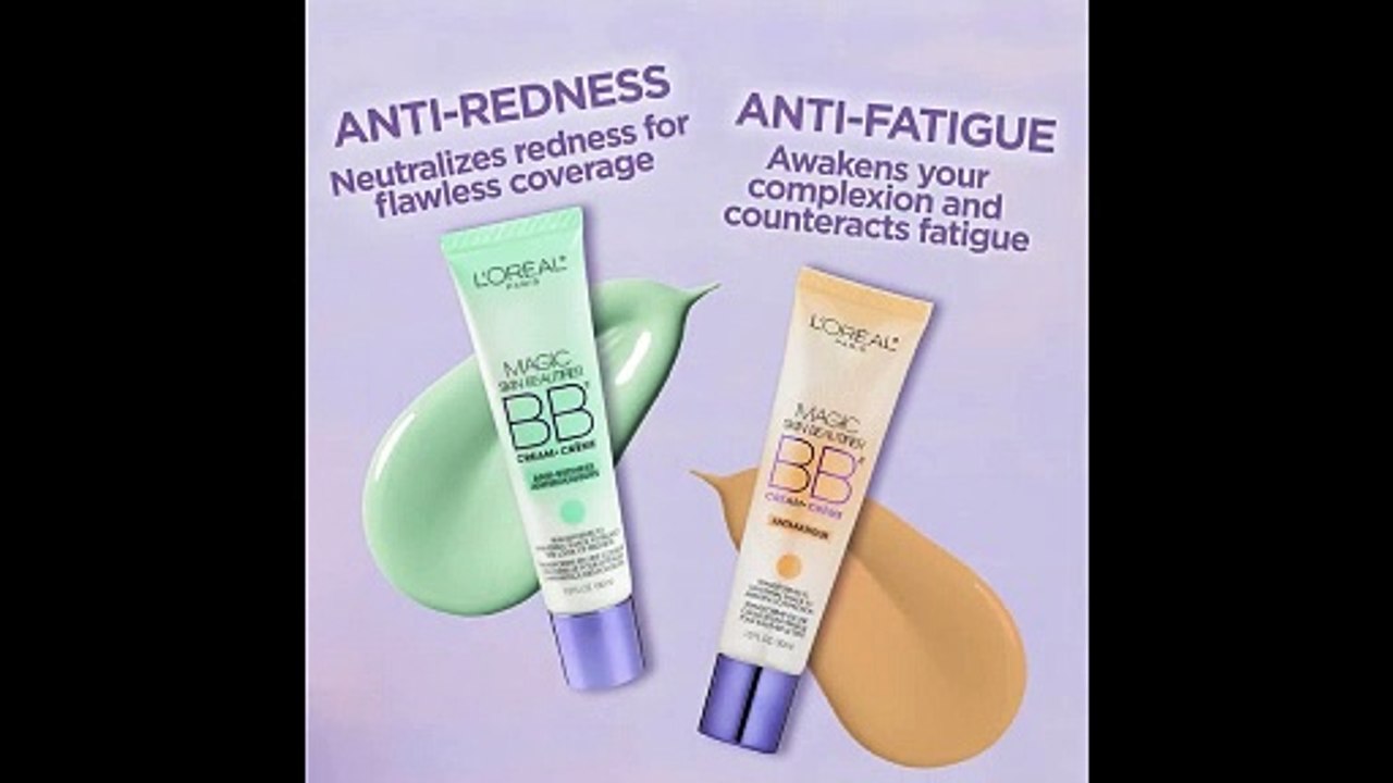 L'Oreal Paris Magic BB Cream Face Makeup Anti-Redness w/ Vitamin C and E, 1 fl. oz., Pack of 2