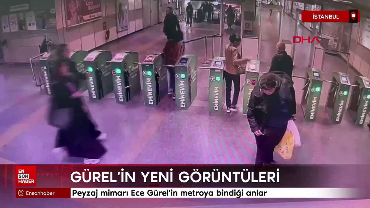 Peyzaj mimarı Ece Gürel'in metroya bindiği anlar