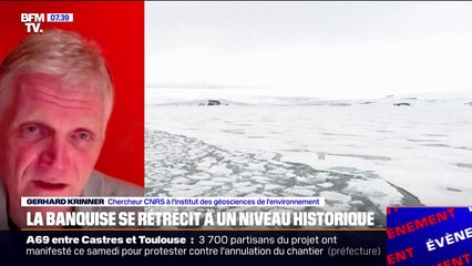 La banquise est à son niveau le plus bas en raison d'une chaleur hors norme