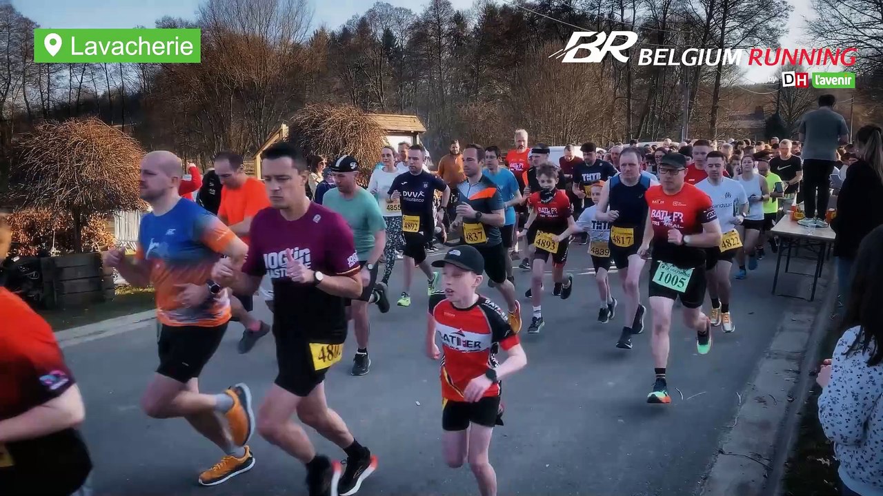 Jogging des Jonquilles à Lavacherie, le départ