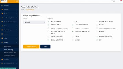 Jinsi ya kutumia Subjects module